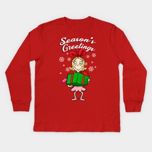 Cindy Lou Christmas Kids Long Sleeve T-Shirt